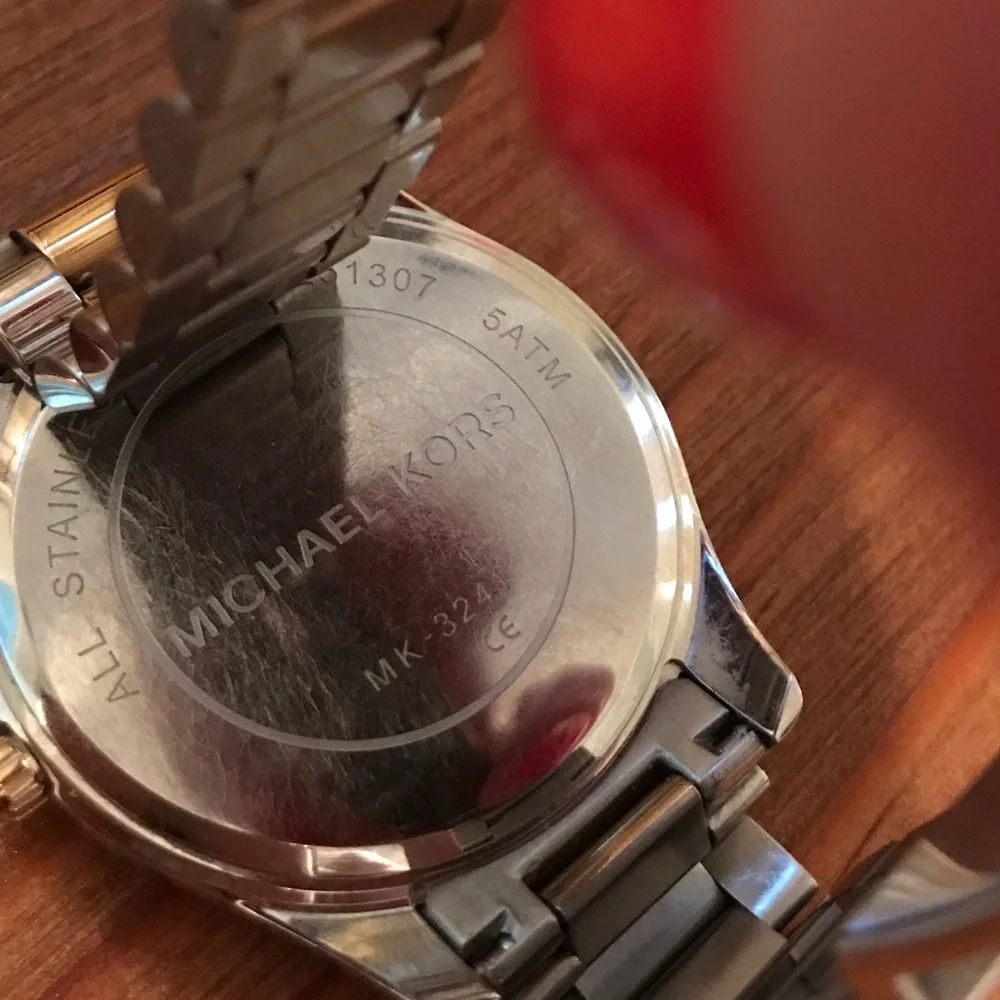 Michael Kors Stainless Steel | Gold Plated Watch With Crystals | Extra Links EUC